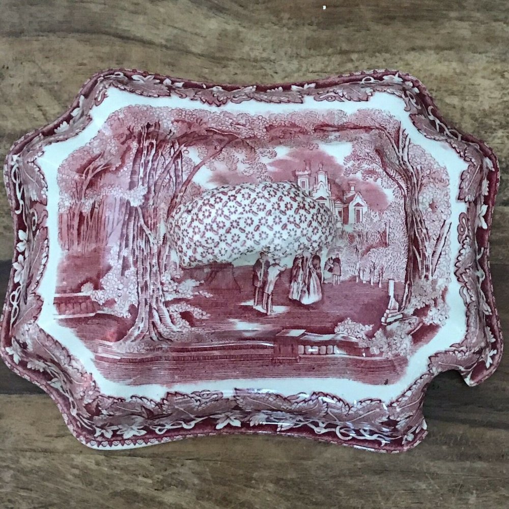 Mason's Vista Pink Ironstone Soup Tureen Set - Picture 9 of 12